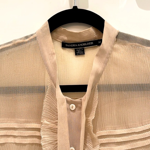 Sandra Chiffon Blouse - beautifully detailed (fits S-M) - Picture 2 of 4